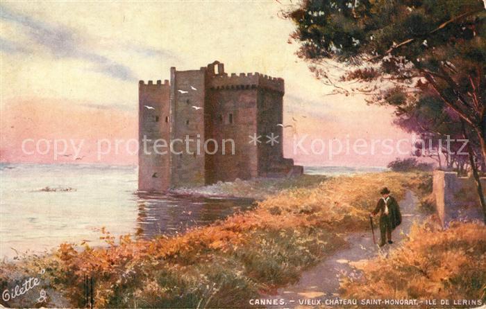 Verlag Tucks Oilette Nr. 42 Cannes Vieux Chateau Saint-Honorat I