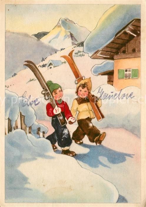 Skifahren Kinder