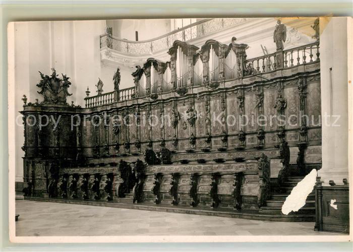 Kirchenorgel Weingarten Münster Chorstuhl