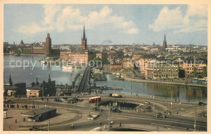 Stockholm Slussen och Gamla Stan.
