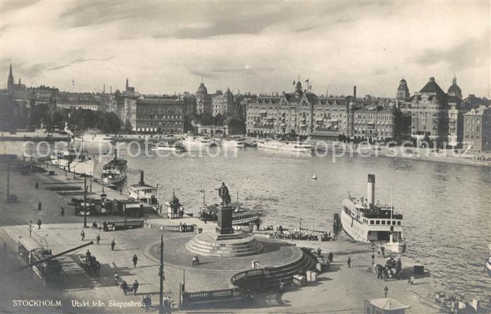 Stockholm Utsikt fran Skeppsbronn