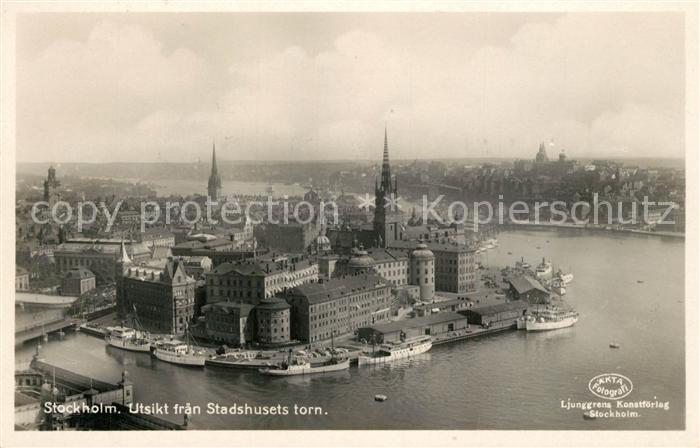 Stockholm Utsikt fran Stadshusets torn