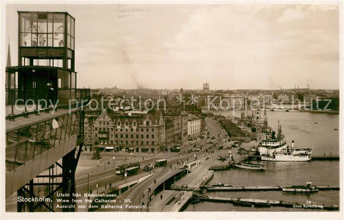 Stockholm Utsikt fran Katarinahissen