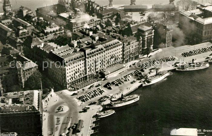 Stockholm Fliegeraufnahme Hafen