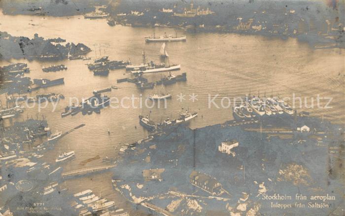Stockholm Fliegeraufnahme Inlopper fran Saltjoen
