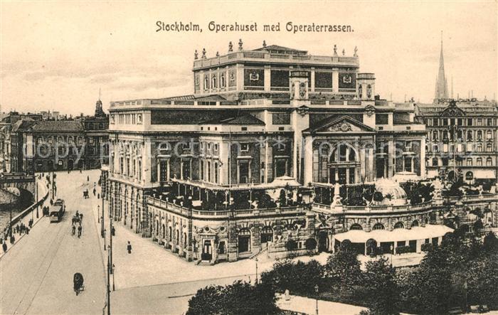Stockholm Operahuset med Operaterrassen