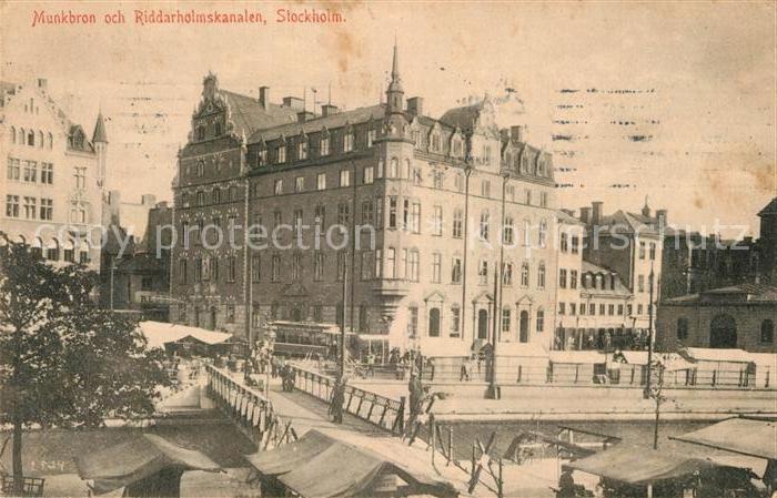 Stockholm Munkbron Riddarholmskanalen