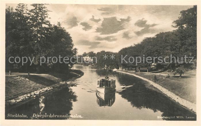 Stockholm Djurgardsbrunnskanalen