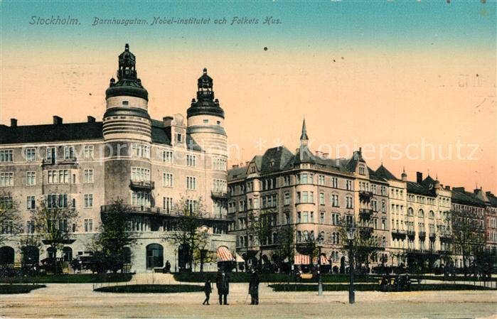 Stockholm Barnhusgatan Nobel Institut Folkets Hus