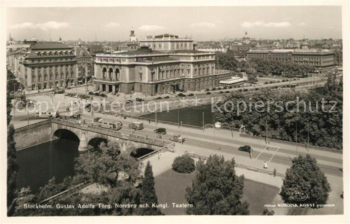 Stockholm Gustav Adolfs Torg Norrbro Koenigliches Theater