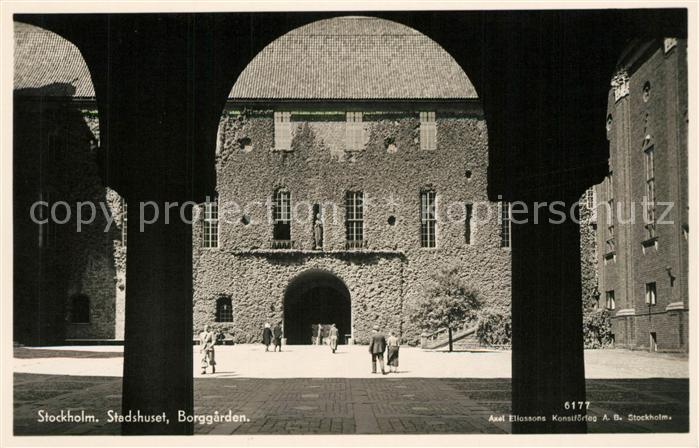 Stockholm Stadhuset Borggaerden