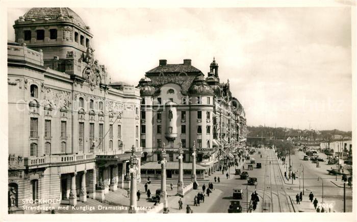 Stockholm Strandvaegan Kungligs Dramtiska Teatern
