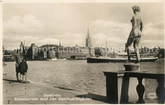 Stockholm Riddarholmen Denkmal Schiff