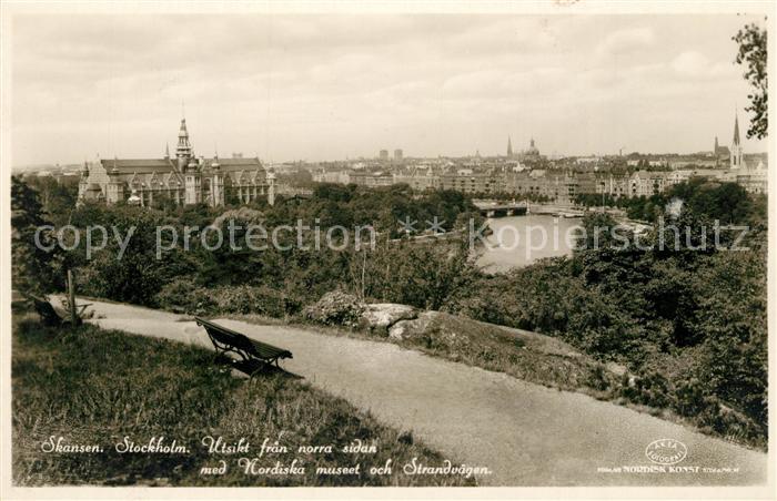 Skansen Nordiska Museet Strandvaegen Panorama