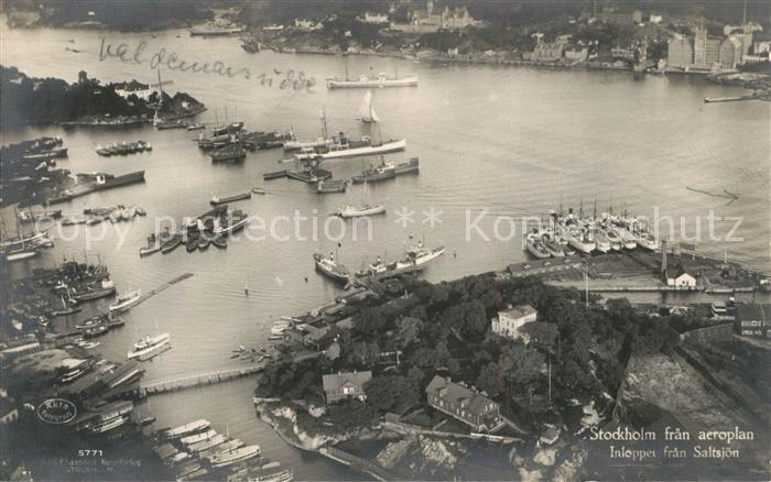 Stockholm Fliegeraufnahme Saltsjoen