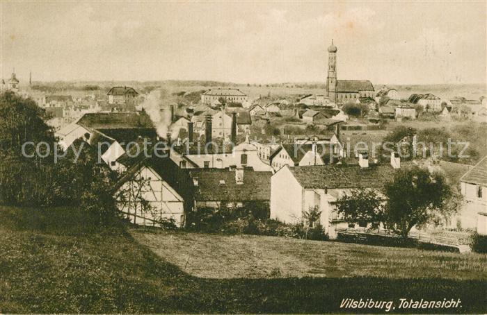 Vilsbiburg Totalansicht mit Kirche