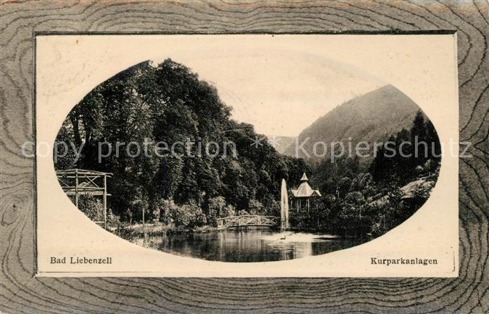 Bad Liebenzell Kurparkanlagen Kurort im Schwarzwald Bilderrahmen