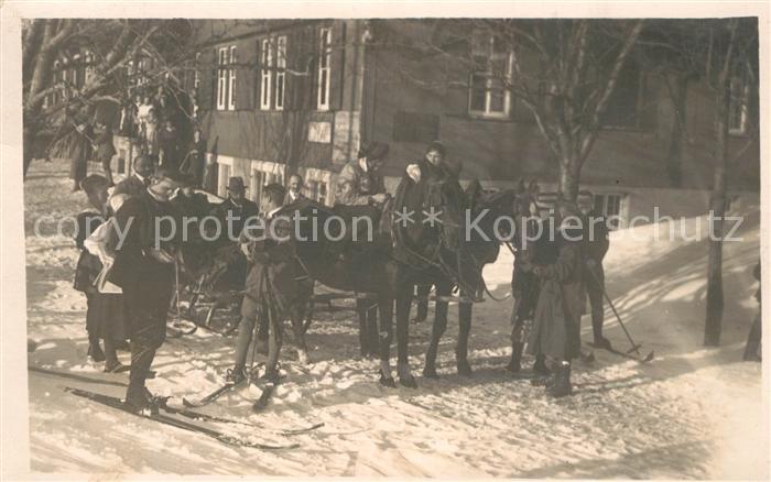 Essen Ruhr Pferdekutsche Skifahrer
