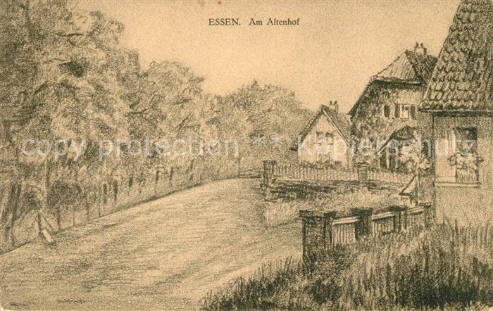 Essen Ruhr Am Altenhof Kuenstlerkarte