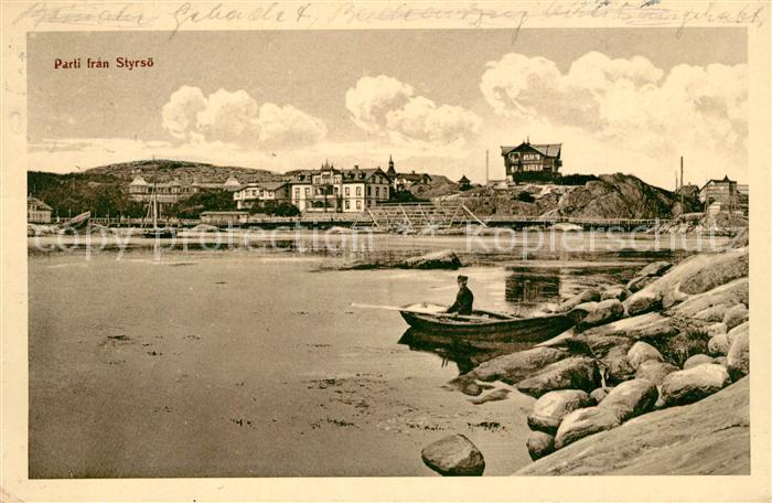 Styrsoe Uferpartie Blick zum Ort