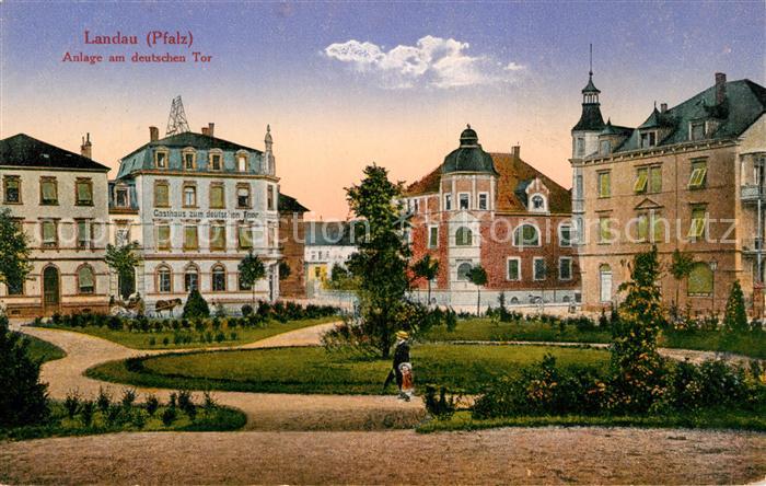 Landau Pfalz Anlage am Deutschen Tor Gasthaus