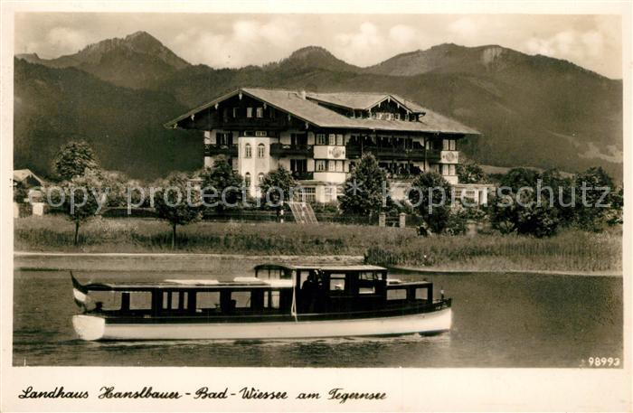 Bad Wiessee Landhaus Hanslbauer Ausflugsboot Alpen