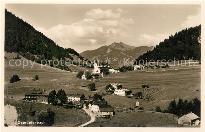 Obertiefenbach Bayern Panorama Allgaeuer Alpen