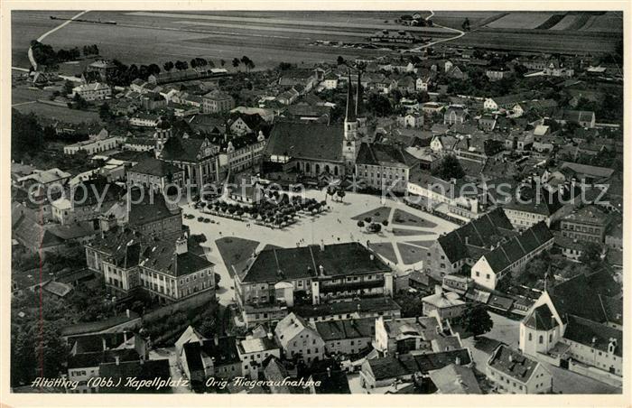 Altoetting Kapellplatz Original Fliegeraufnahme