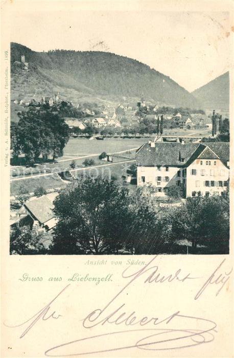 Bad Liebenzell Ansicht von Sueden Kurort im Schwarzwald