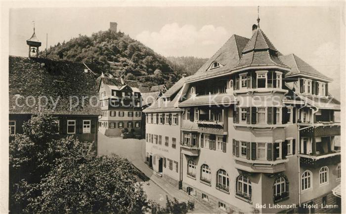 Bad Liebenzell Hotel Lamm Blick zur Burg Kurort im Schwarzwald