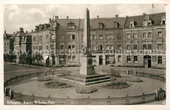 ERLANGEN Bayern Kaiser Wilhelm Platz Denkmal