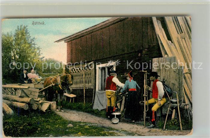 Raettvik Bauernhaus Trachten Pferdekutsche