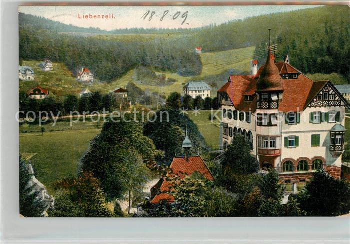 Bad Liebenzell Teilansicht mit Kurhaus Kurort im Schwarzwald