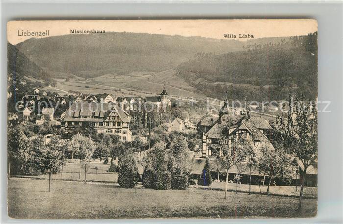 Bad Liebenzell Teilansicht mit Missionshaus Villa Lioba Kurhaus im Schwarzwald