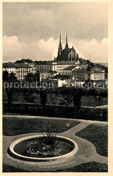 Bruenn Brno St Petersdom von Spielberg gesehen