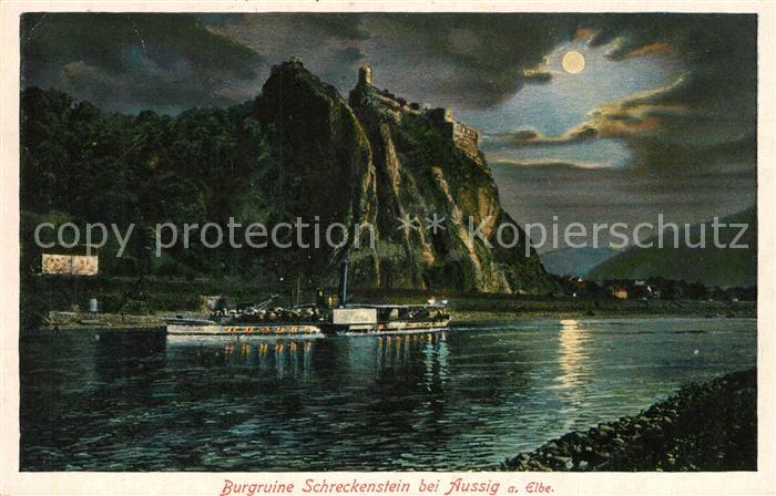 Aussig Tschechien Burgruine Schreckenstein