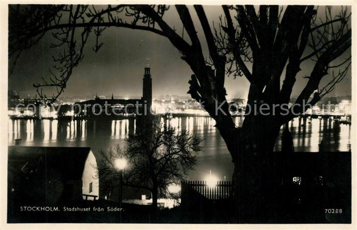 Stockholm Stadshuset fran Soeder