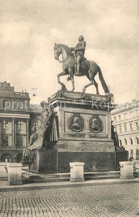 Stockholm Gustaf Adolfs staty