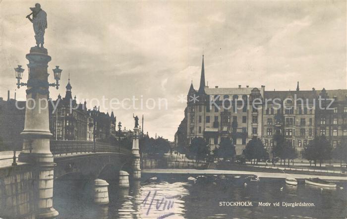 Stockholm Motiv vid Djurgardsbron