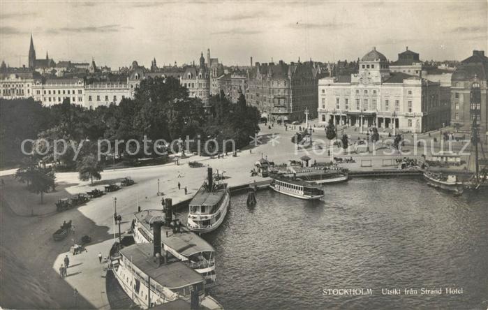 Stockholm Utsikt fran Strand Hotel