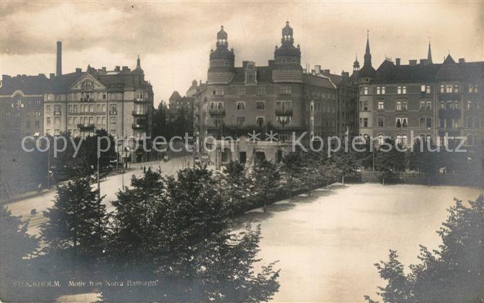 Stockholm Motiv fran Norra Bantorget