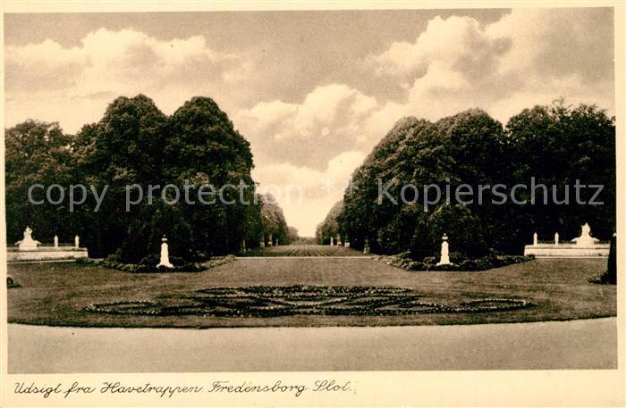 Fredensborg Udsigt fra Havetrappen Fredensborg Slot