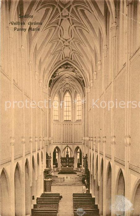 Sedlice Vnitrek chramu Panny Marie