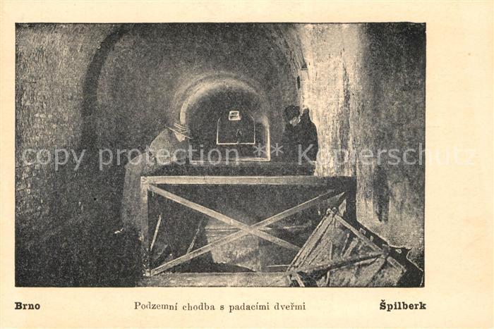 Brno Bruenn Podzemni chodba s padacimi dvermi