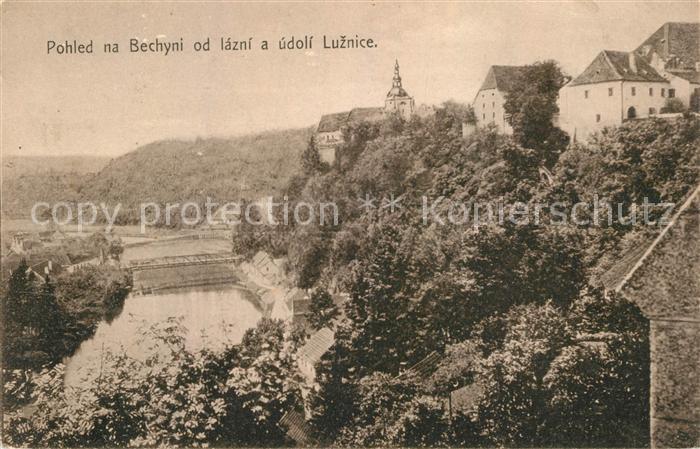 Bechyne od lazni a udoli Luznice