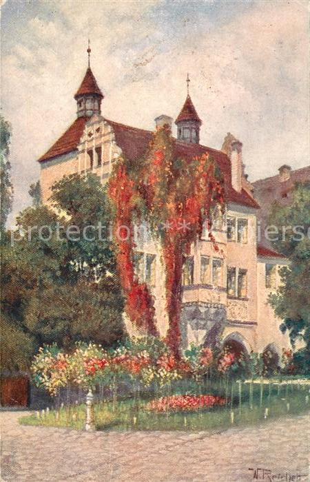 Bensen Tschechien Schloss Salhausen Kuenstlerkarte