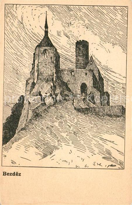 Bezdez Burg Kuenstlerkarte