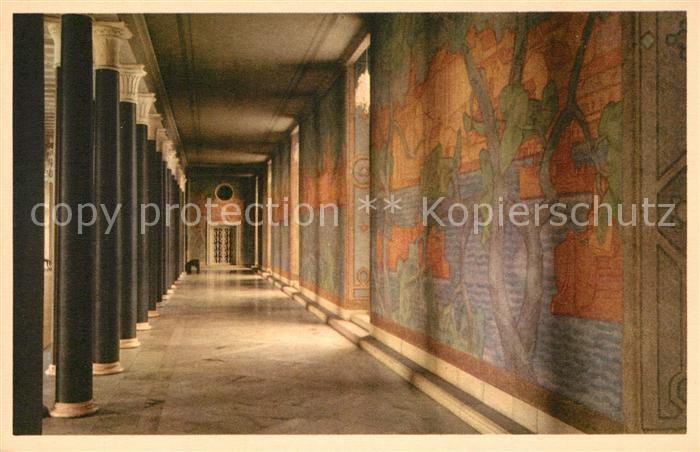 Stockholm Stadshuset Galleriet med Freskomalningar