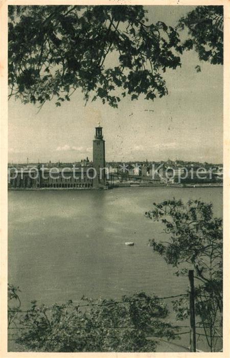 Stockholm Stadshuset utsikt fran Soeder