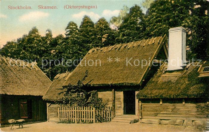Stockholm Skansen Oktorpstugan